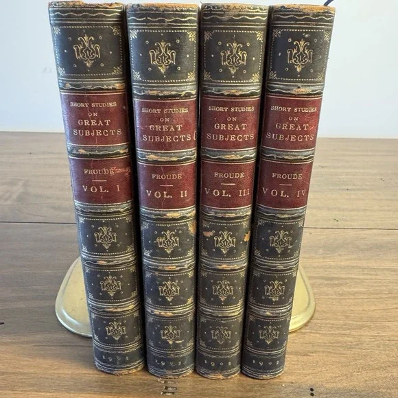 James Anthony Froude / Short Studies on Great Subjects 4 vols 1903 - Picture 1 of 16